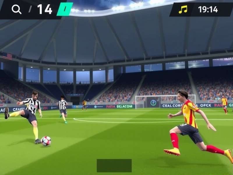 Intense Match Action in FIFA Mobile Pro Challenge FIFA Mobile Pro Challenge Gameplay Screenshot